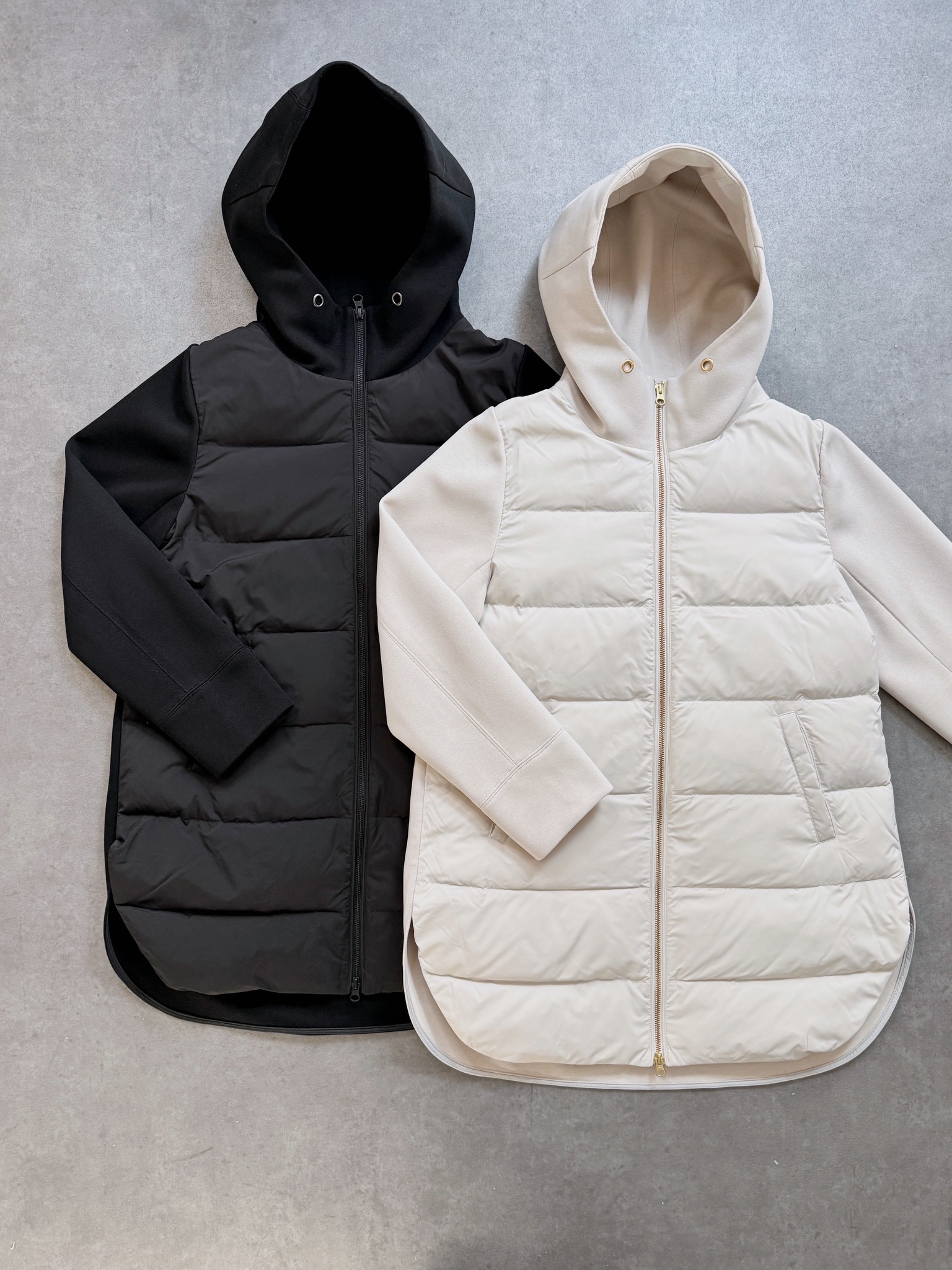 SELECT(セレクト)　フードダウン異素材切り替えコート