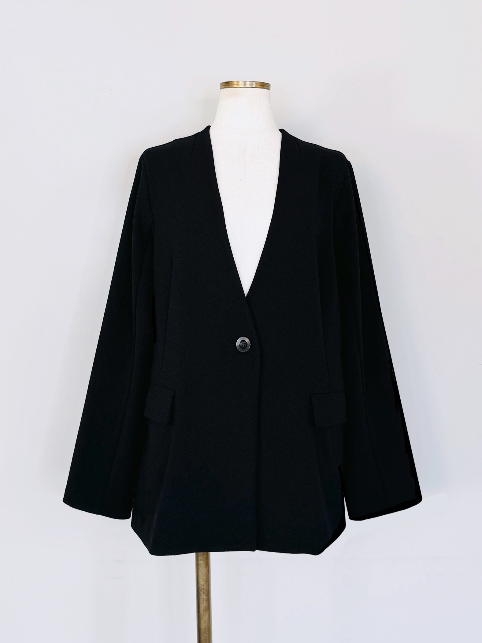 SELECT(セレクト)　ジョーゼットノーカラージャケット《SET UPアイテム》