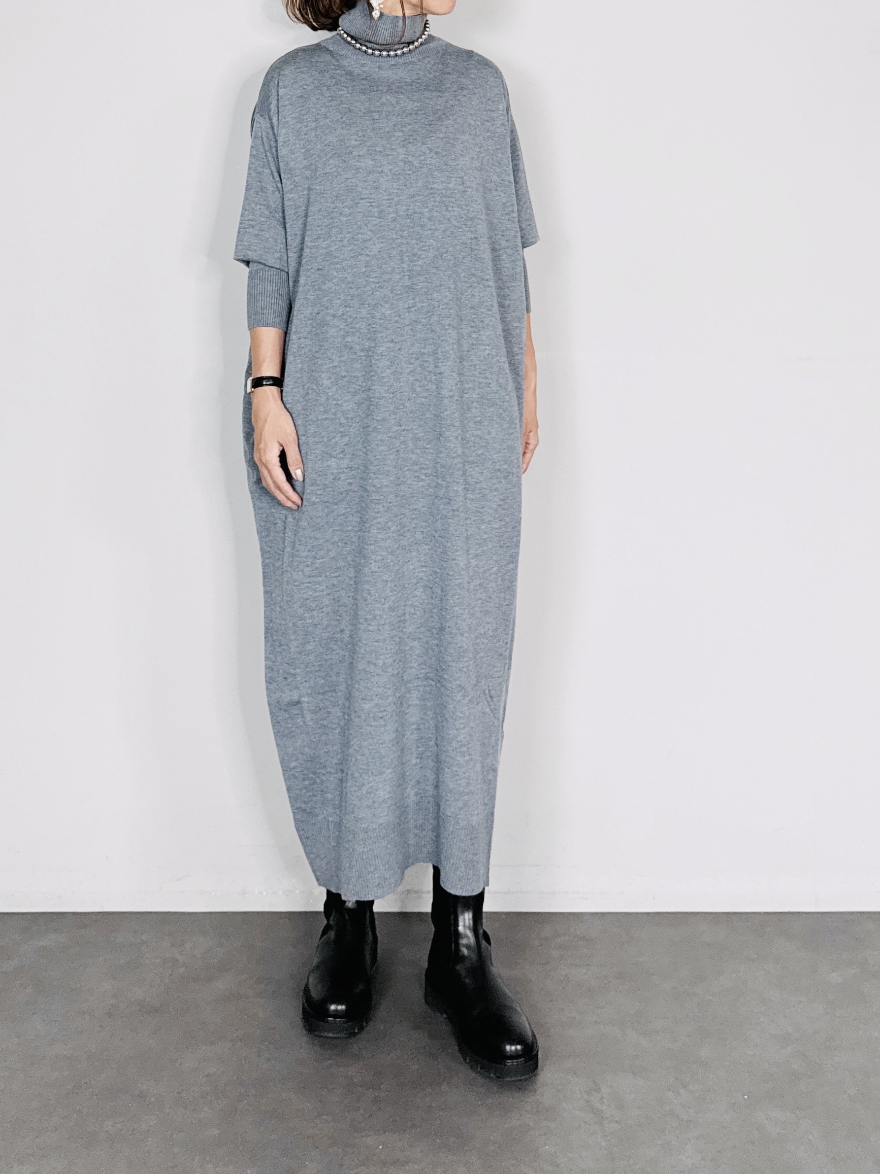 SELECT(セレクト) ハイネックコクーンニットワンピース｜Praise