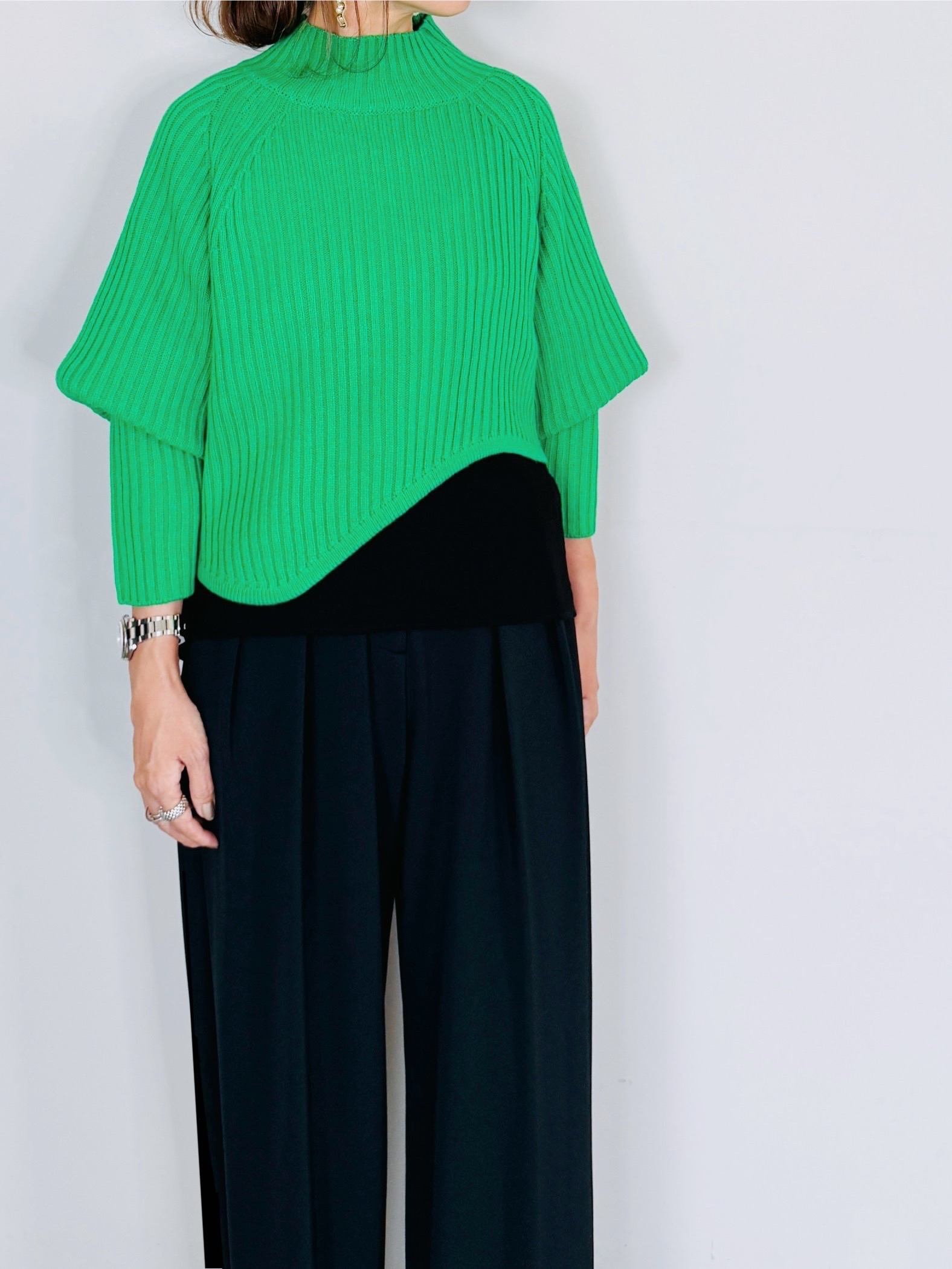 SELECT(セレクト) アシメトリーリブニットプルオーバー｜Praise