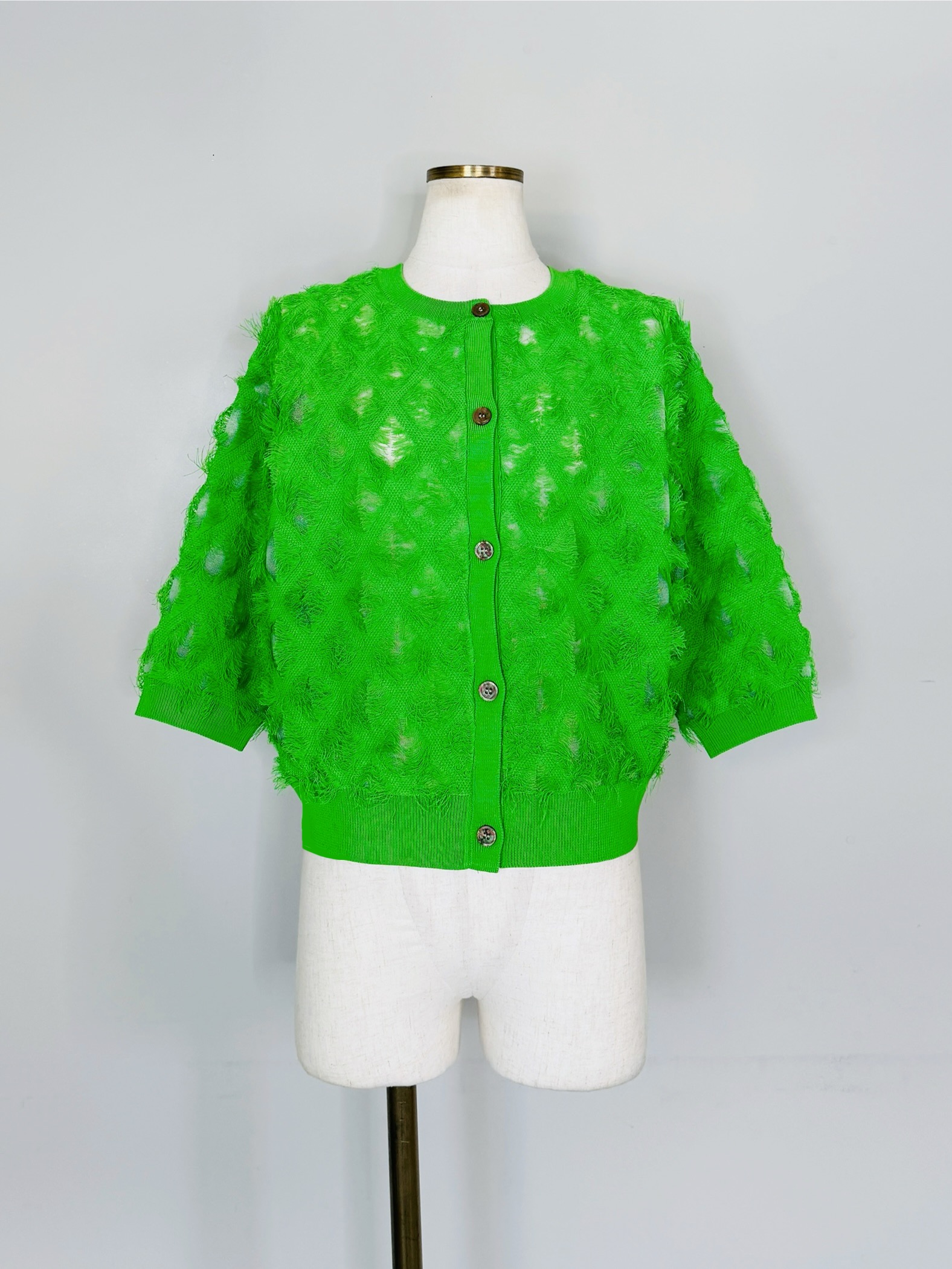 SELECT(セレクト)　フリンジニット2WAYカーディガン