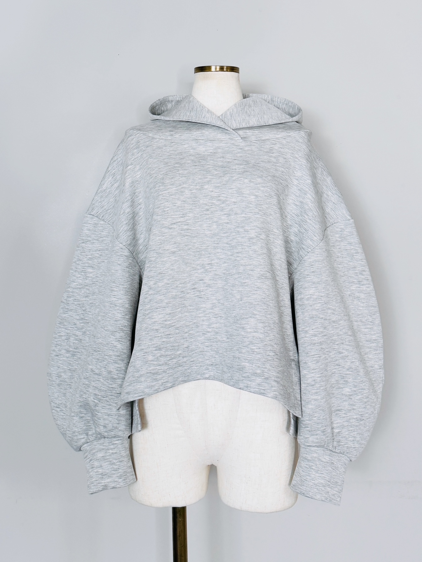 SELECT(セレクト) フードクロプドダンボールニットプルオーバー