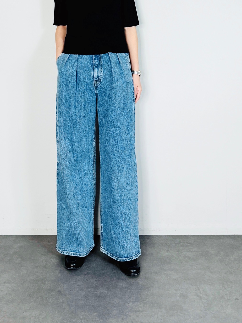 SELECT(セレクト) 2タックワイドデニムパンツ｜Praise / trois / anana