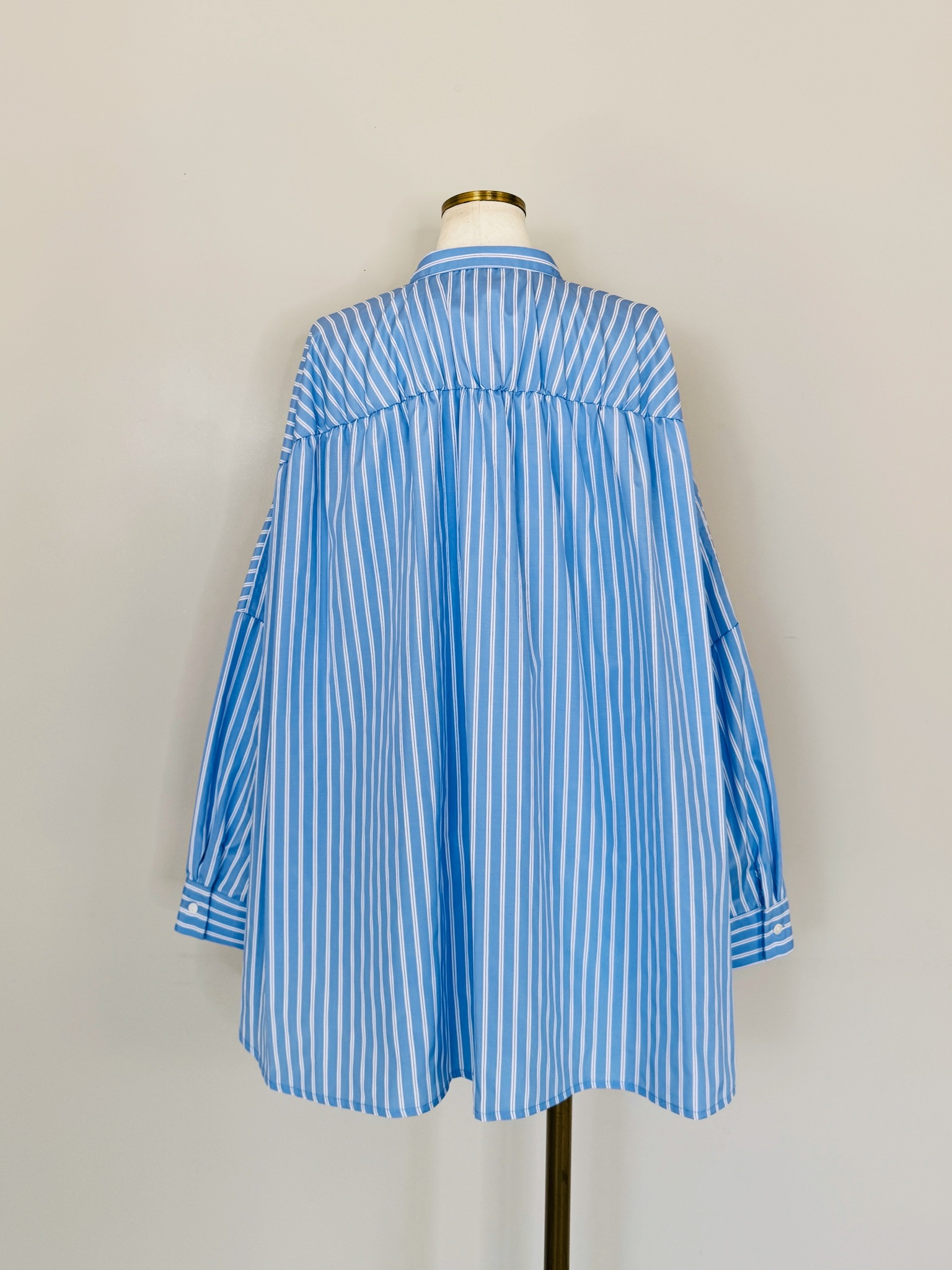 SELECT(セレクト) ストライプバックギャザーワイドシャツ｜Praise