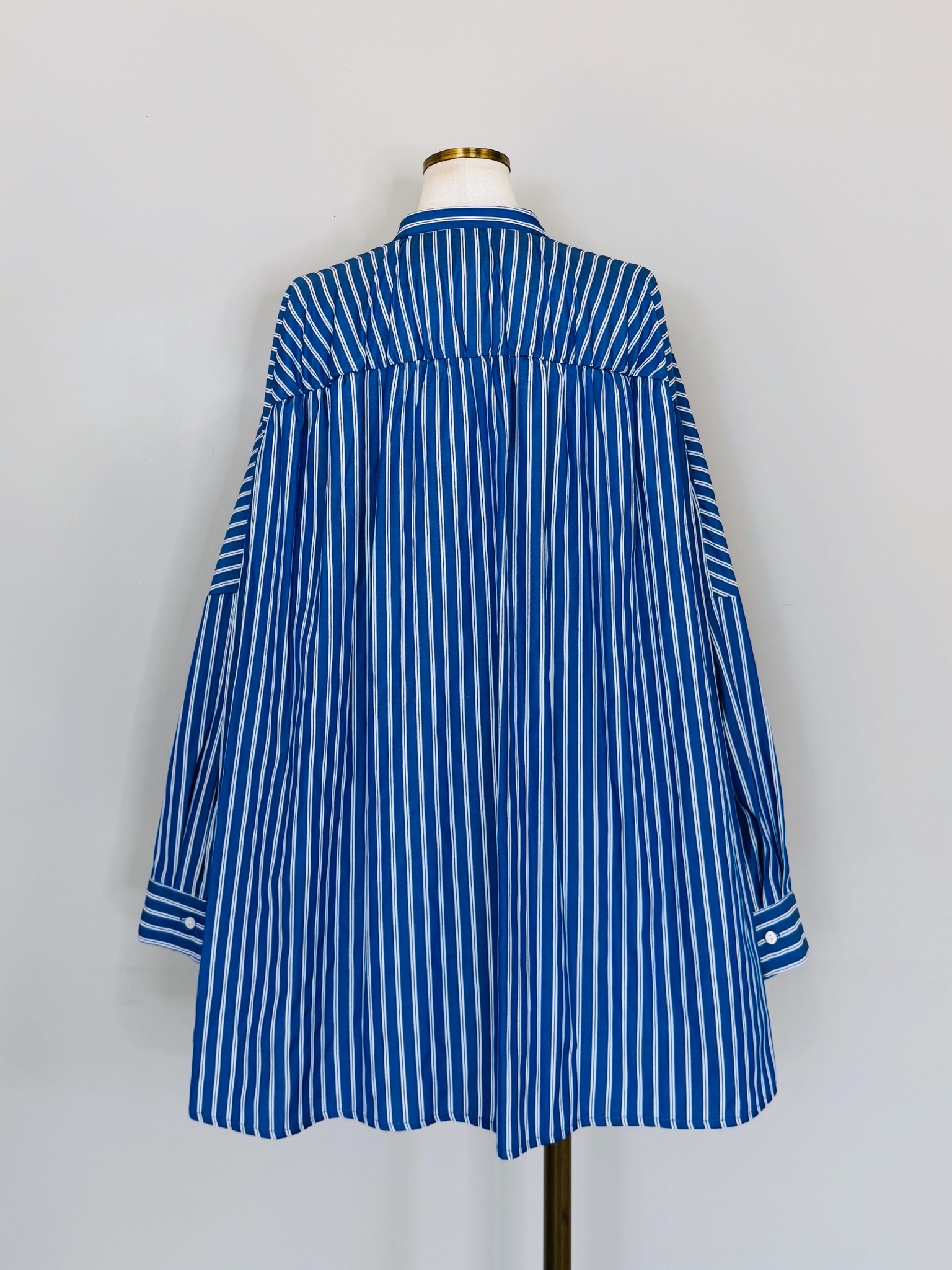 SELECT(セレクト) ストライプバックギャザーワイドシャツ 30-12000