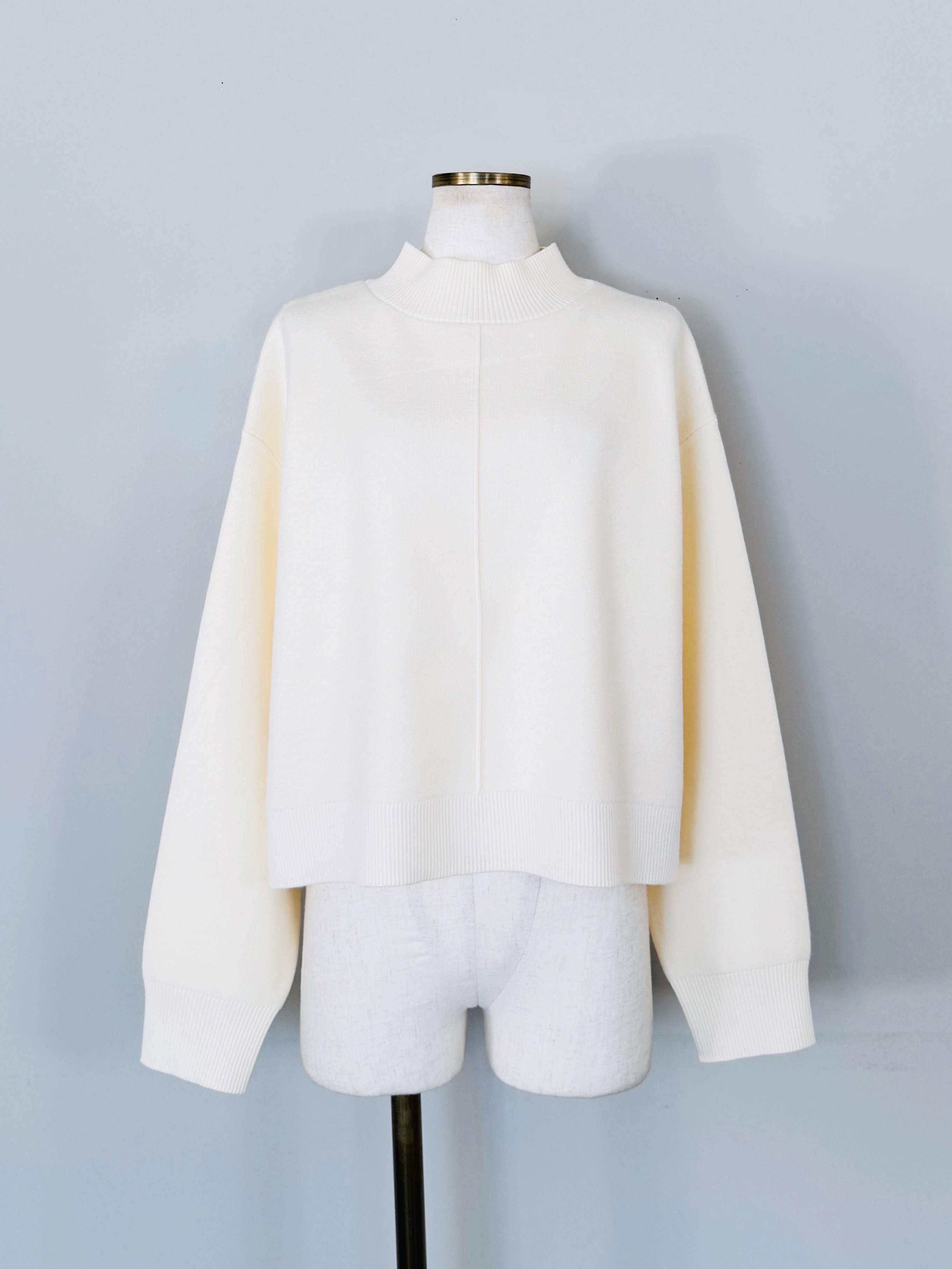 SELECT(セレクト) 前後2wayバックスリットハイネックニットトップス