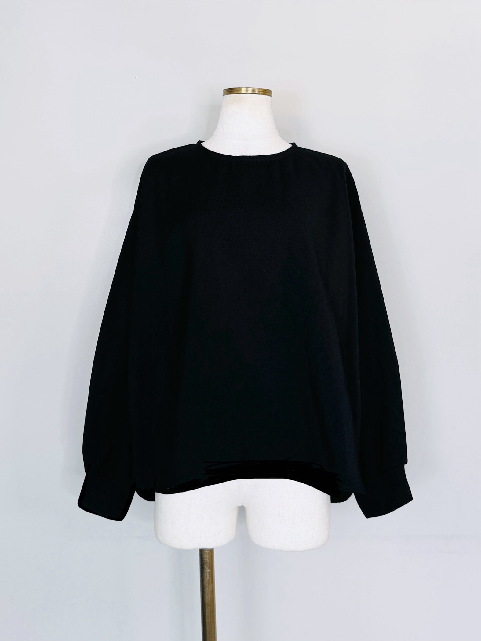 SELECT(セレクト)　レーヨンポリナイロンノーカラーブラウス《SET UPアイテム》