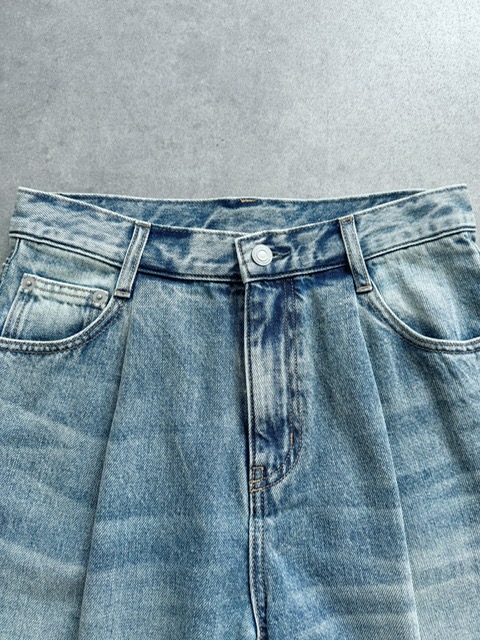 SELECT(セレクト) タックストレートデニムパンツ｜Praise / trois