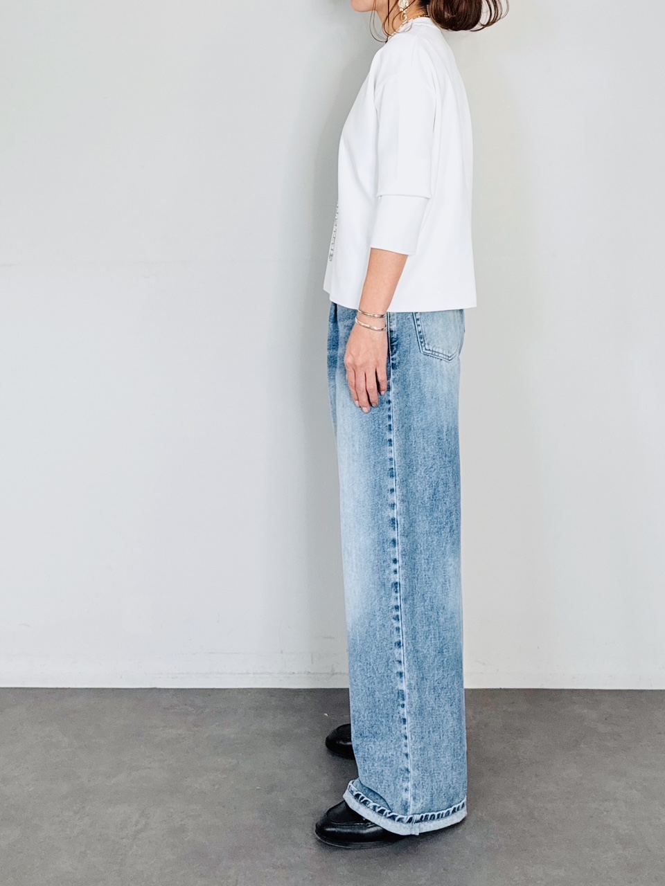 SELECT(セレクト) タックストレートデニムパンツ｜Praise / trois