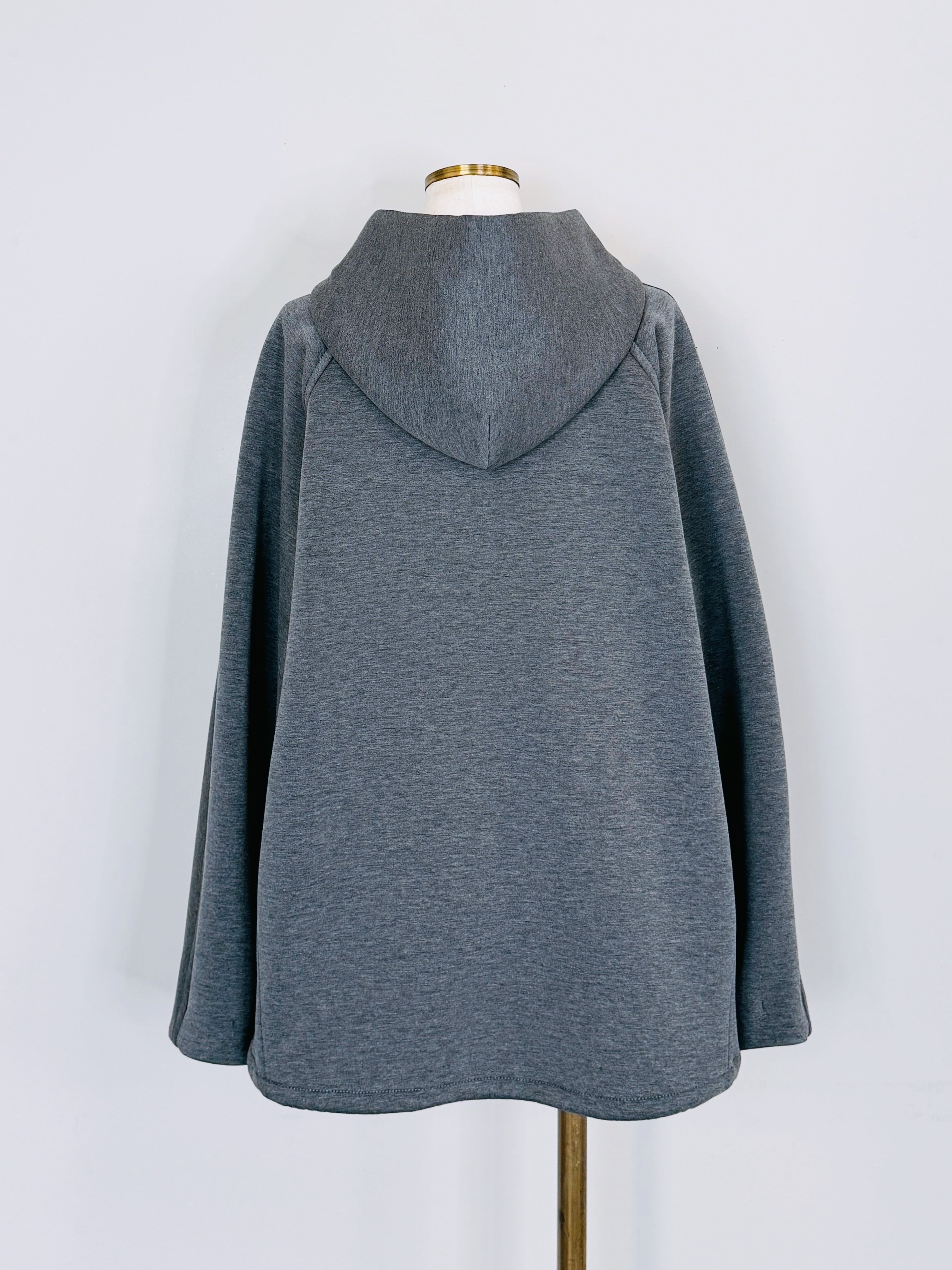 さくら様セオリーリュクス　ダンボールニット ジップアップ フーディー　ブラック さくら様セオリーリュクス ダンボールニット ジップアップ