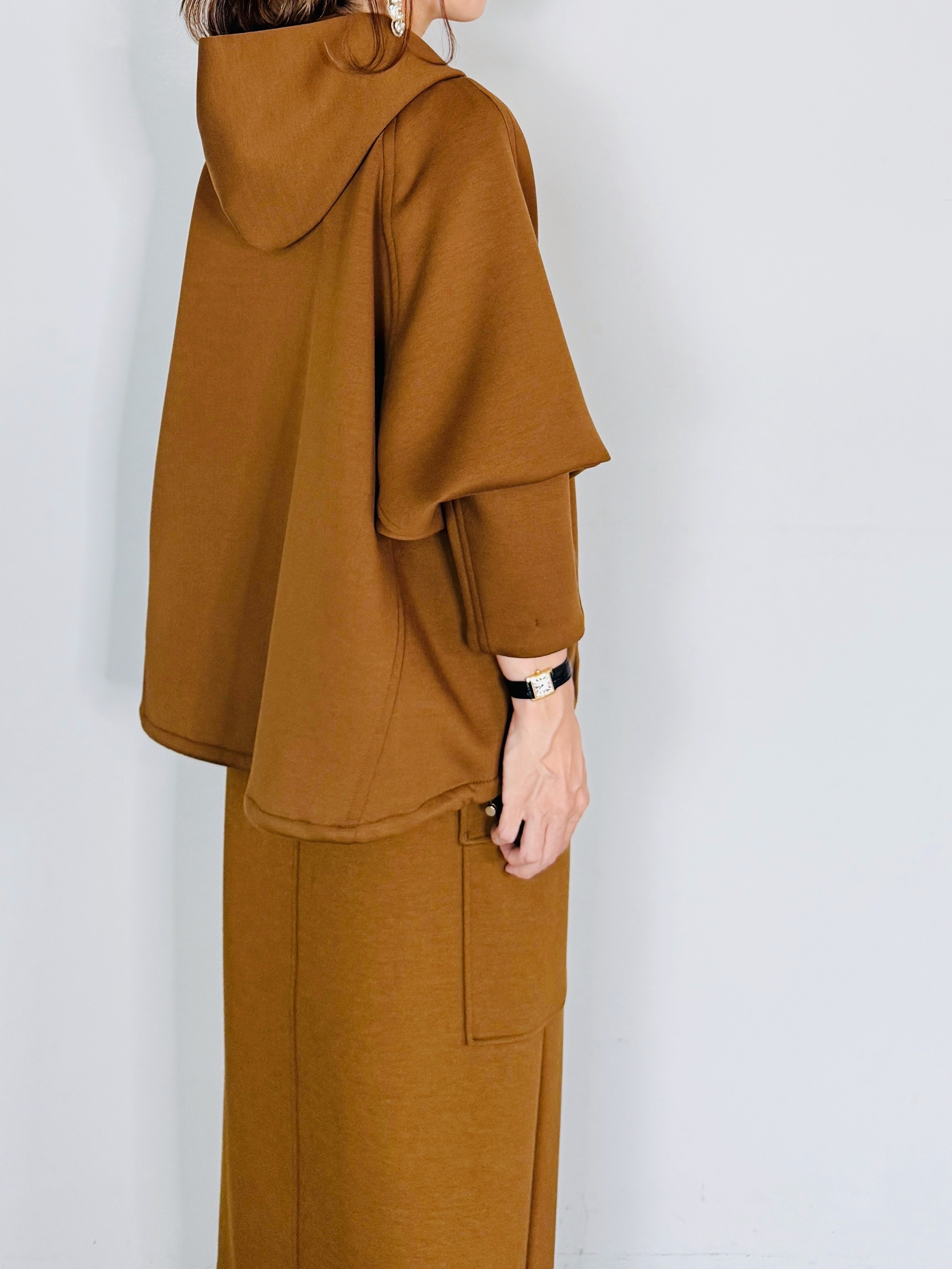 niko and × SPALDING ナイロン セットアップ　L 完売商品 ライトダンボールZIPプルオーバー（スウェット）｜niko and