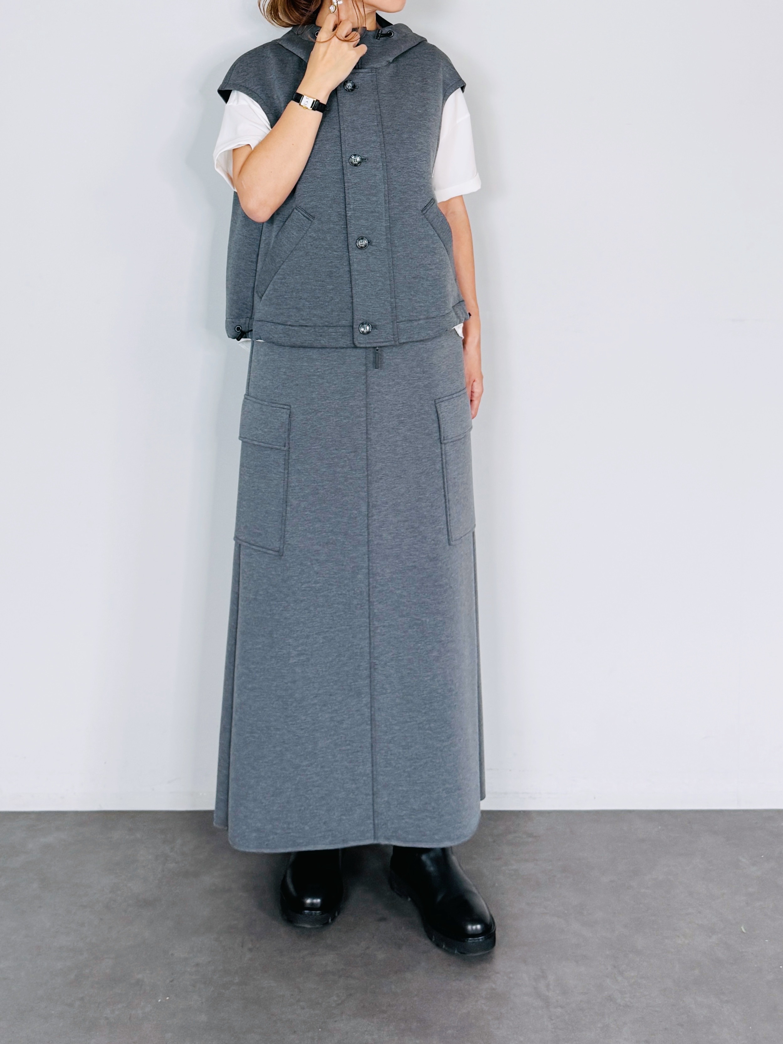 SELECT(セレクト) ダンボールニットカーゴタイトスカート《SET