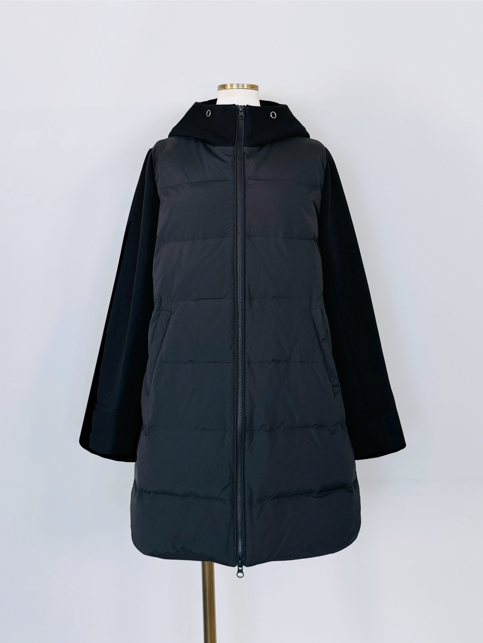 SELECT(セレクト) フードダウン異素材切り替えコート｜Praise / trois