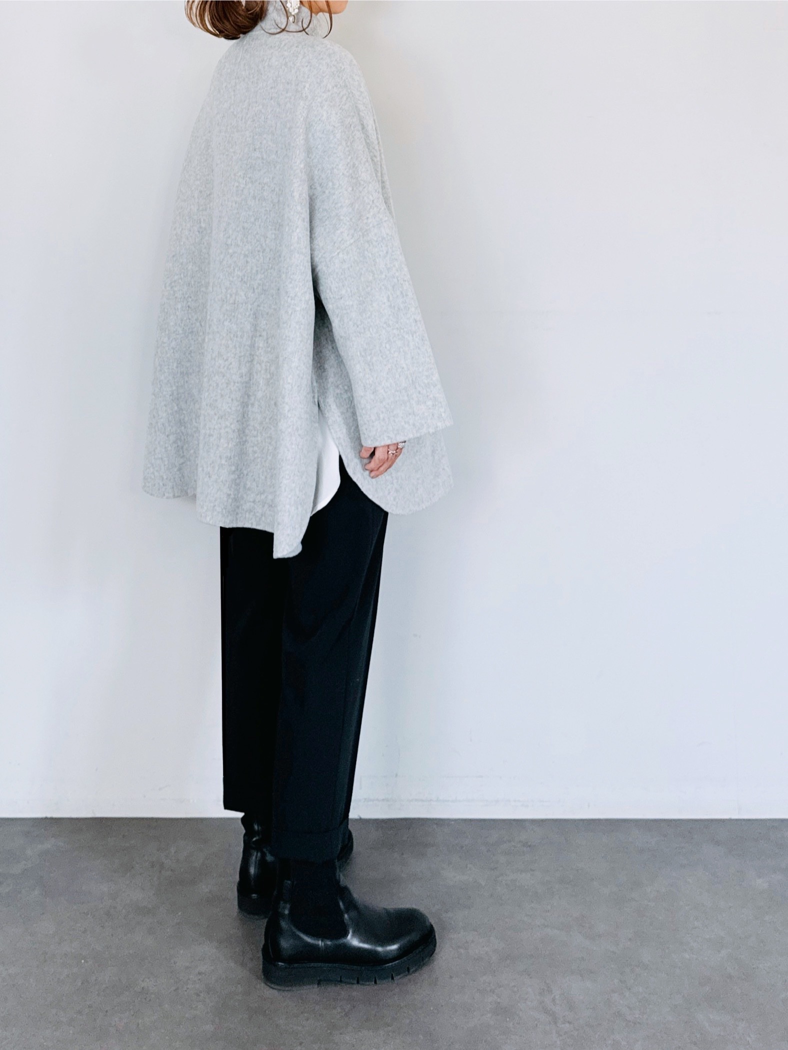 美品 希少 ドルガバ ハーフコート 裏地レオパード リボン スタンドカラー 美品 希少 ドルガバ ハーフコート 裏地レオパード リボン