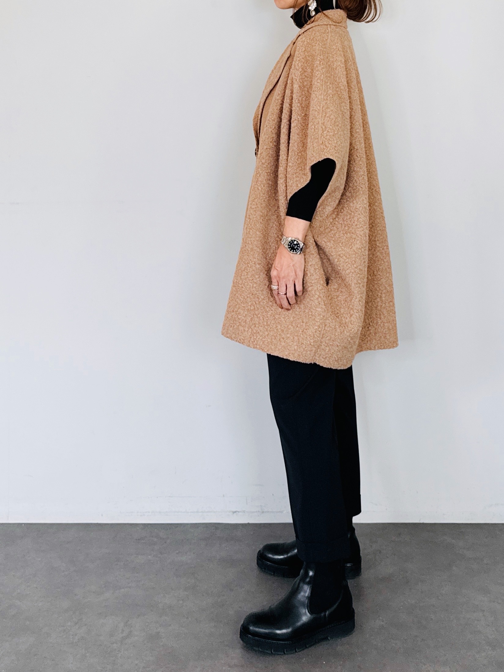 SELECT(セレクト) リバーシブルボアスライバーポンチョコート｜Praise