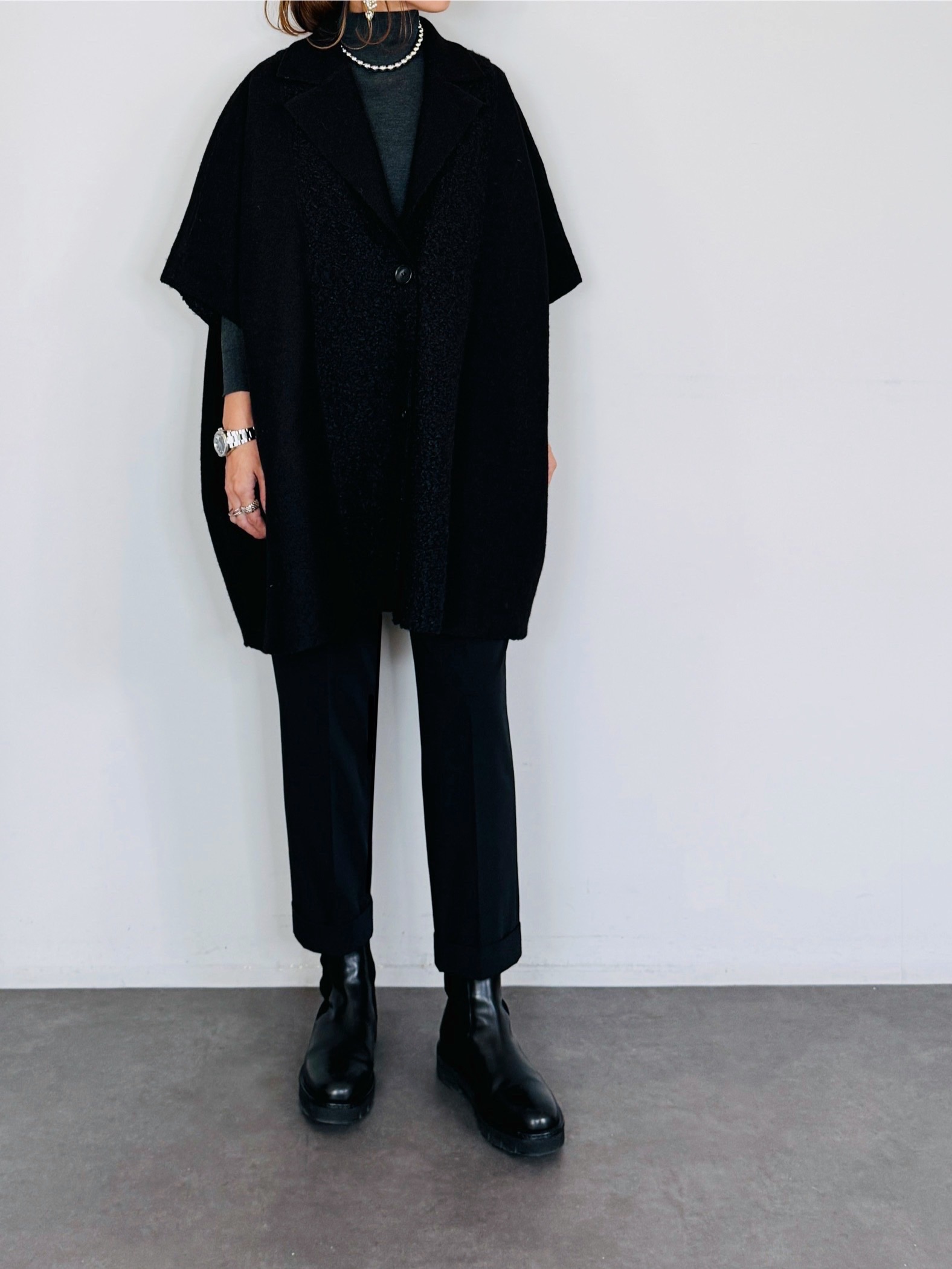 SELECT(セレクト) リバーシブルボアスライバーポンチョコート｜Praise