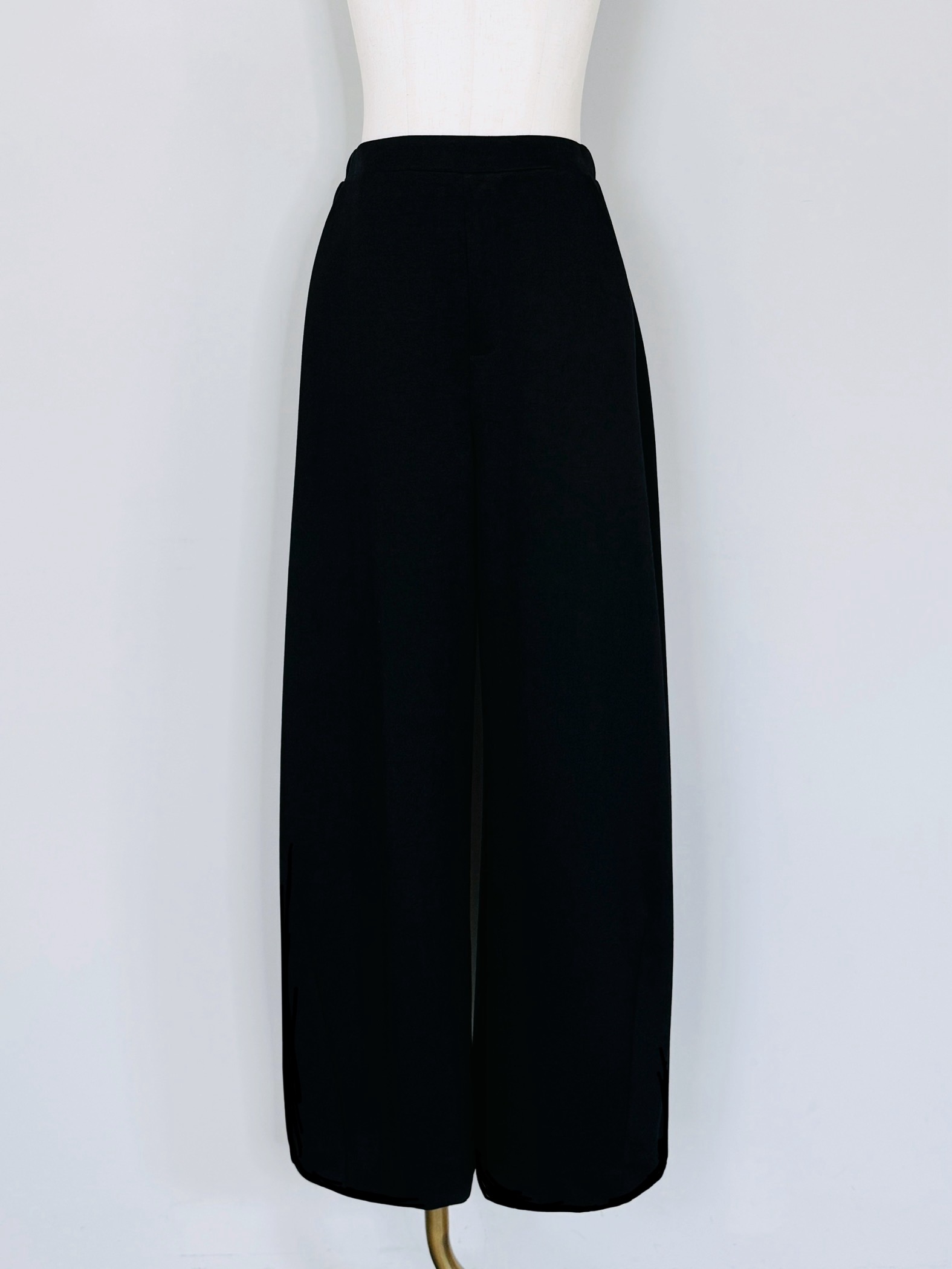 美品⭐︎chouchouセレクト　ポンチノーカラーハーフコート　ブラック WEB限定】ノーカラーダブルウールコート(コート)｜TO BE CHIC