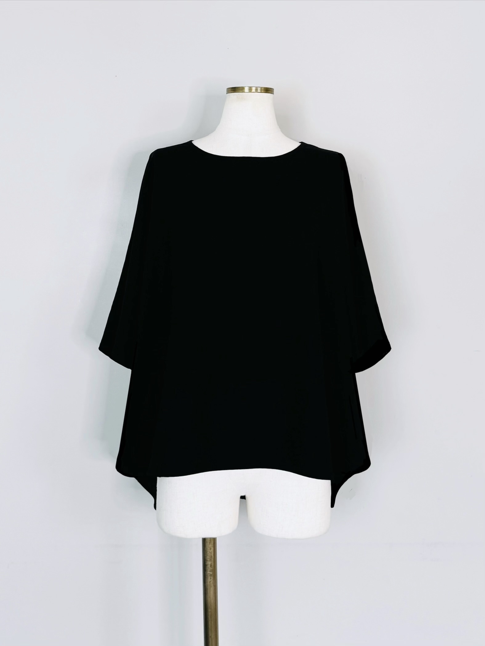 SELECT(セレクト)　ストレッチジョーゼット半袖ドルマンワイドプルオーバー《SET UPアイテム》