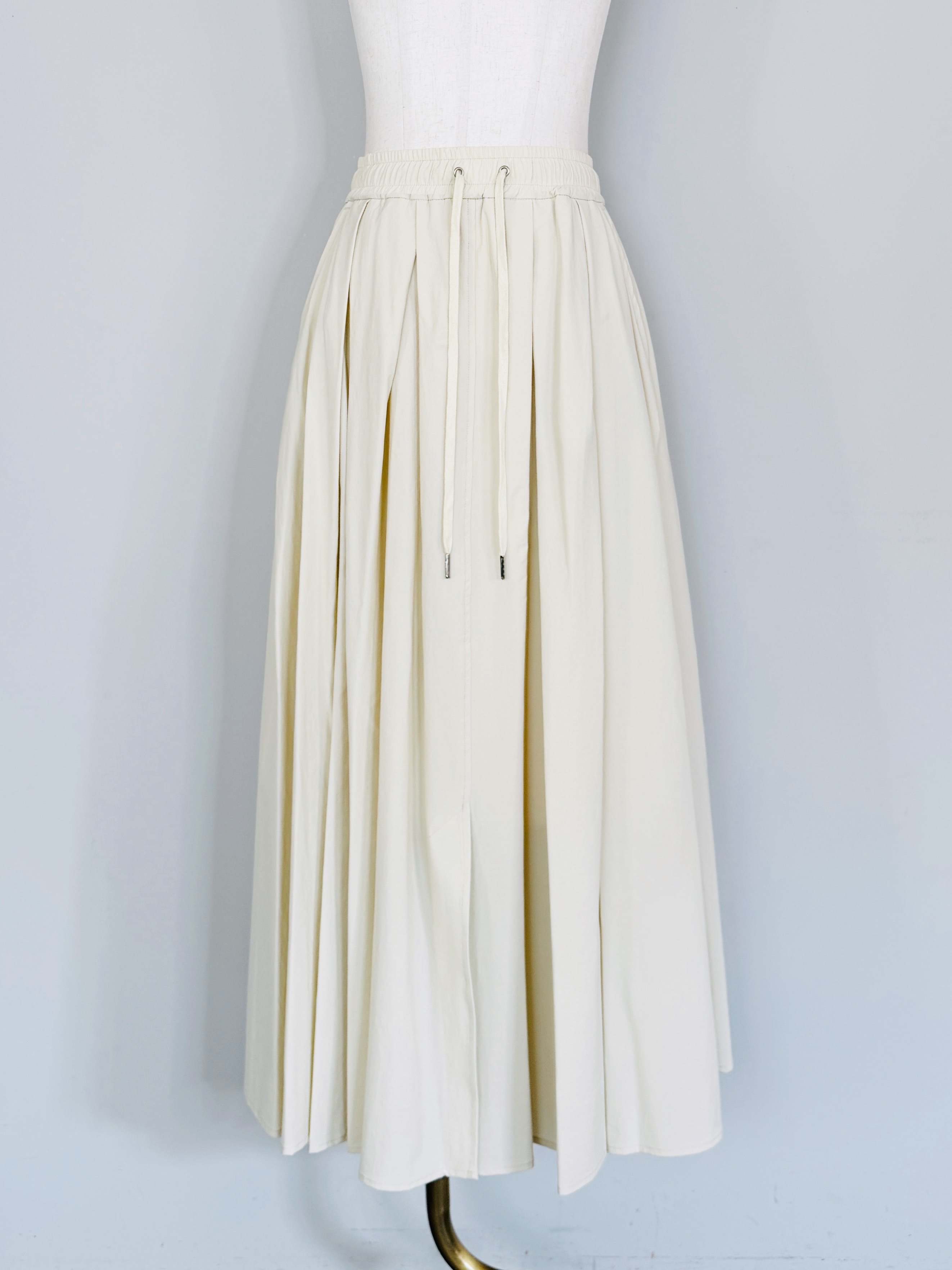 SELECT(セレクト)　ストレッチナイロンギャザーフレアースカート《SET UPアイテム》