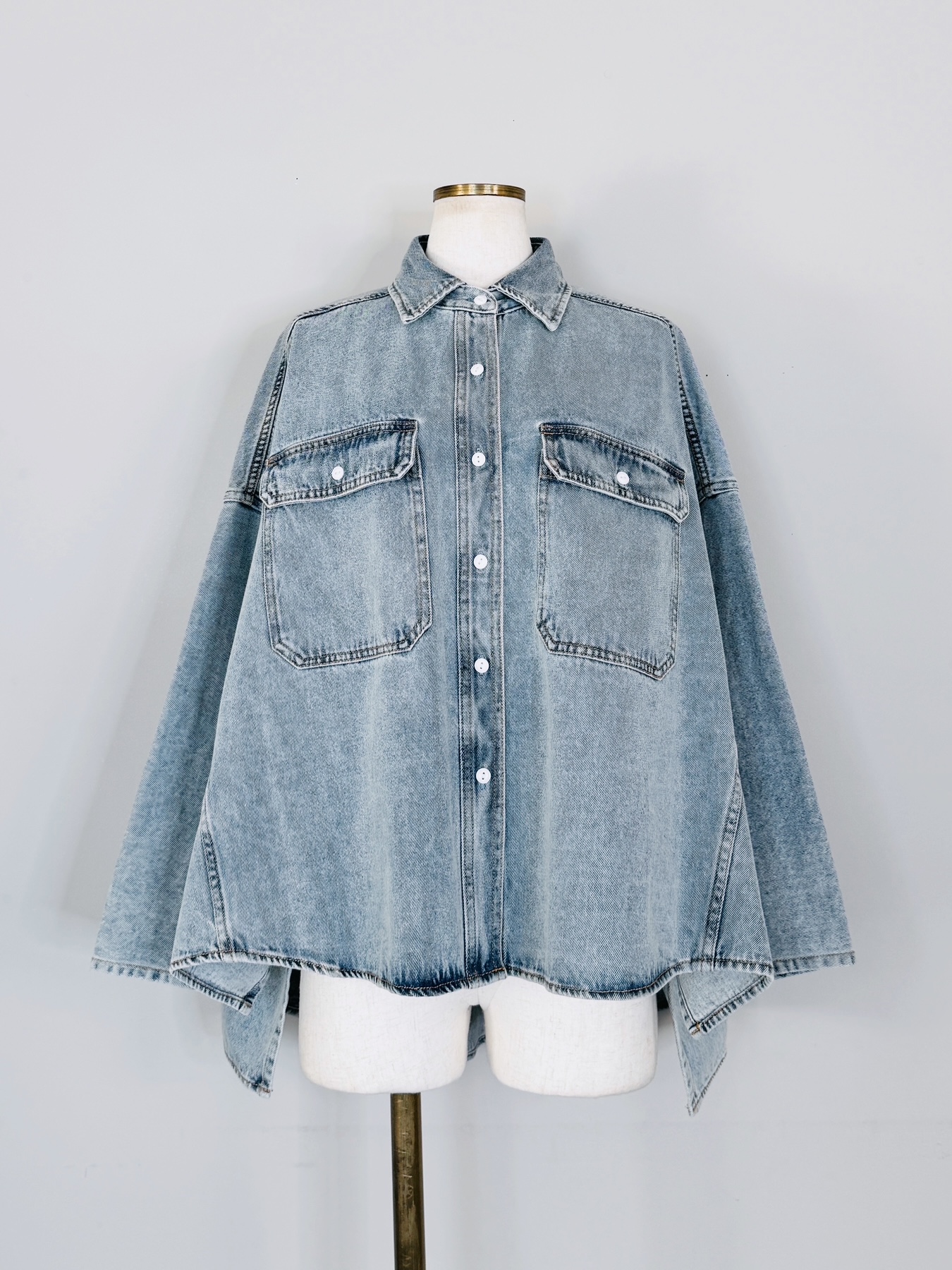 SELECT(セレクト)　デニムワイドシャツ