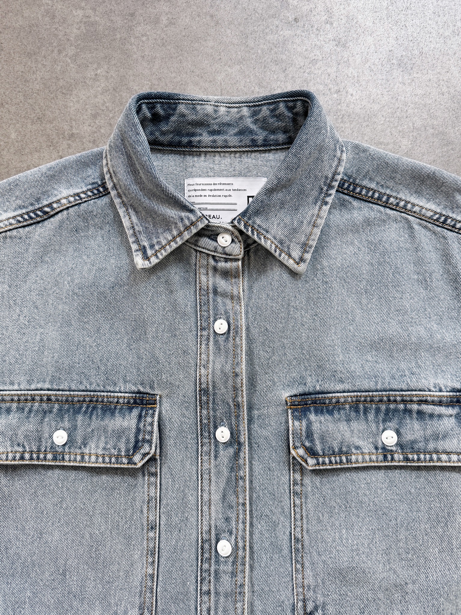 SELECT(セレクト) デニムワイドシャツ｜Praise / trois / anana