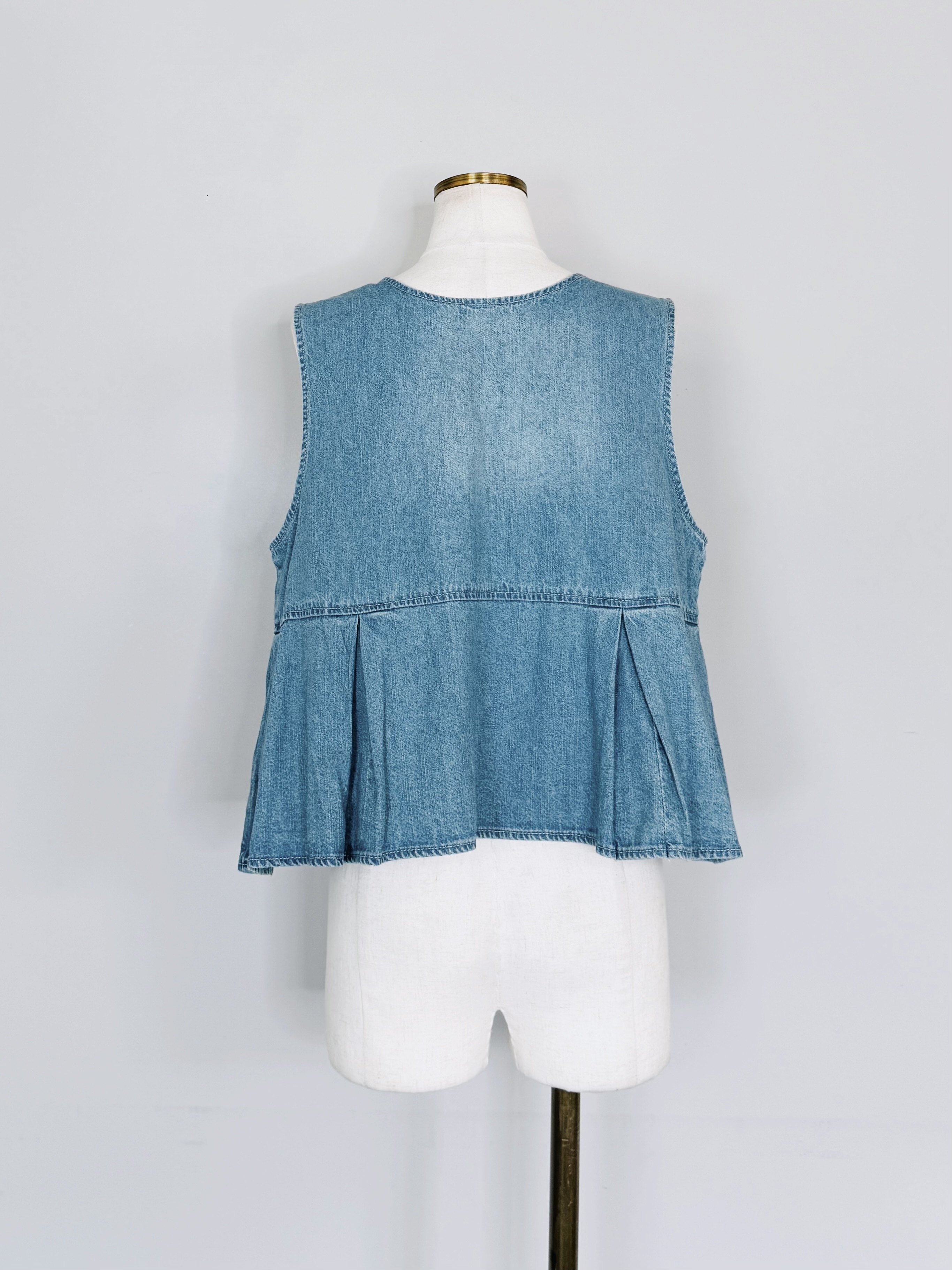 SELECT(セレクト) 前後2WAYデニムペプラムジレ《SET UPアイテム