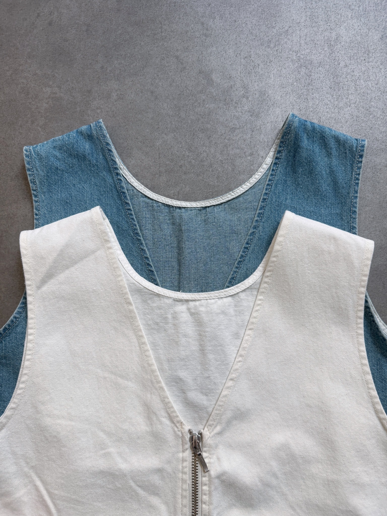 SELECT(セレクト) 前後2WAYデニムペプラムジレ《SET UPアイテム