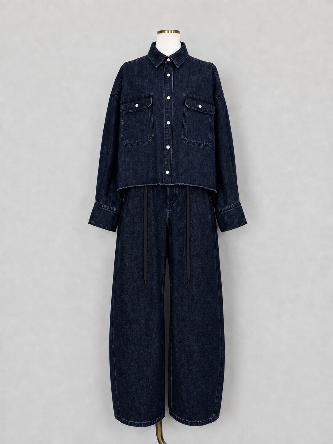 SELECT(セレクト)　タックコクーンデニムパンツ《SET UPアイテム》