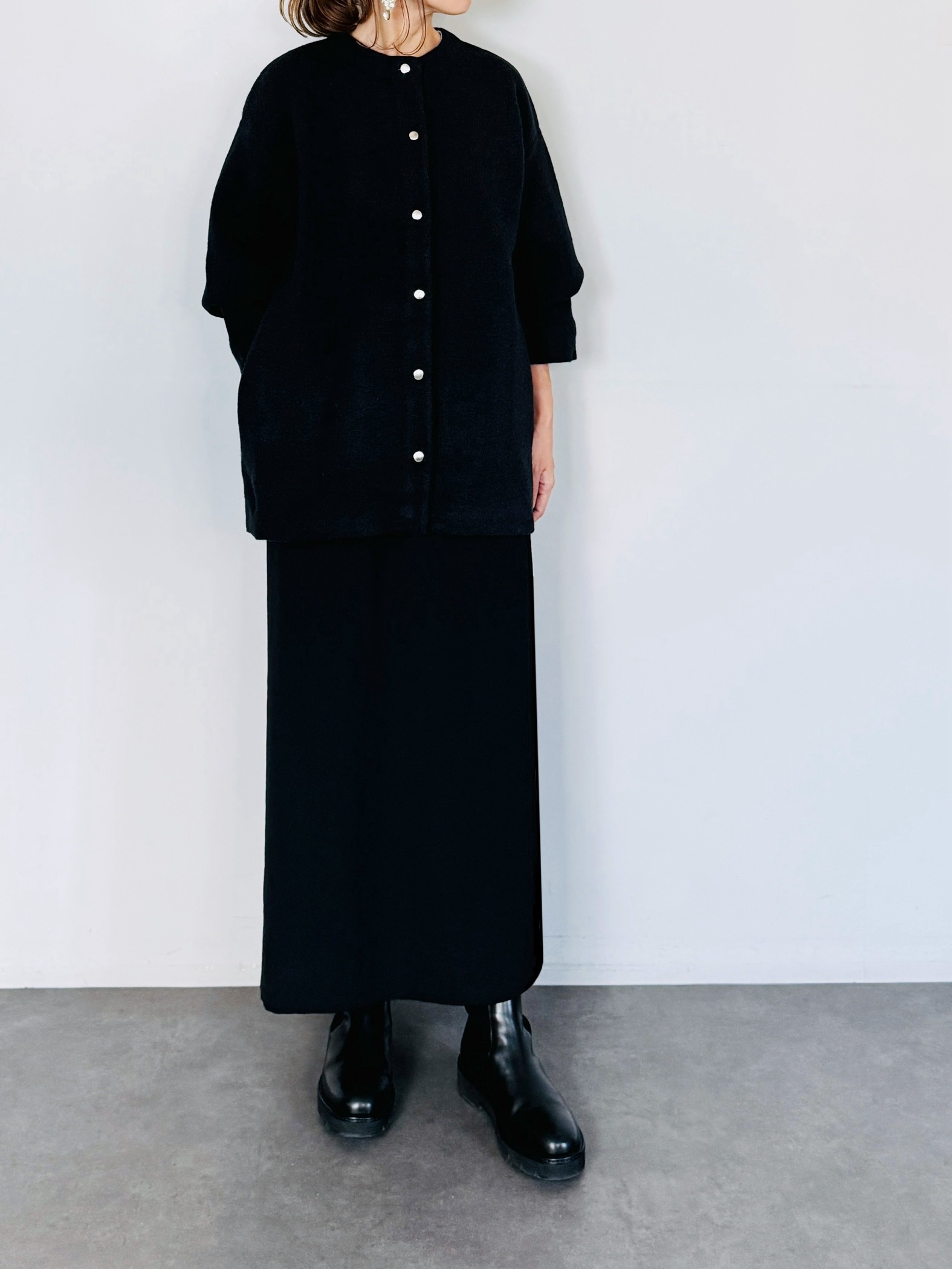 SELECT(セレクト) ダブルフェイス配色ニットカーディガン｜Praise