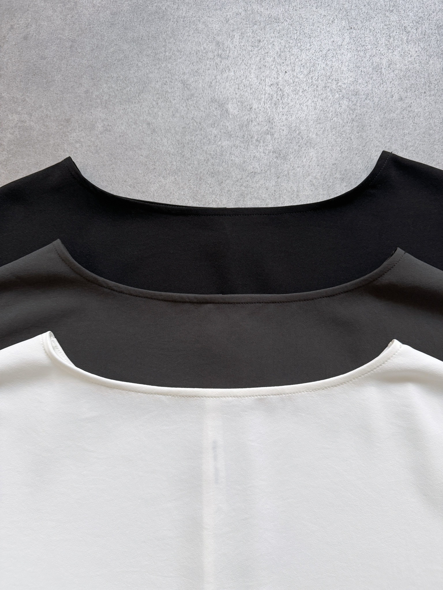 SELECT(セレクト) 厚手ジョーゼットラウンドプルオーバー《SET UP