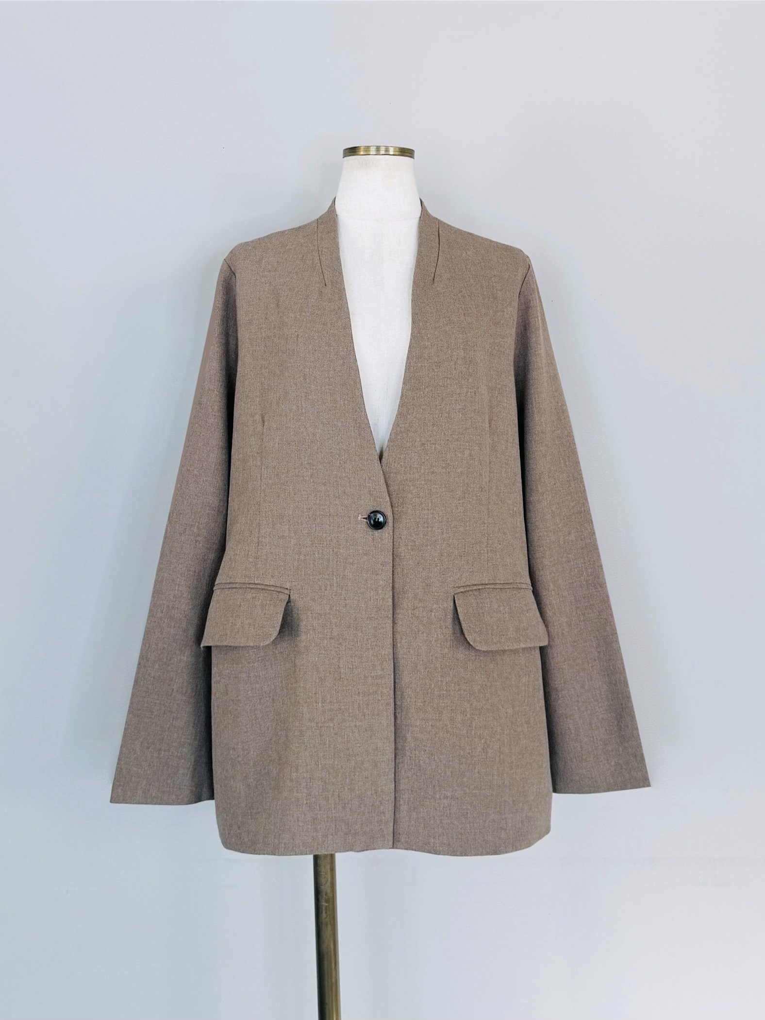 SELECT(セレクト) ストレッチツイルノーカラージャケット《SET UP