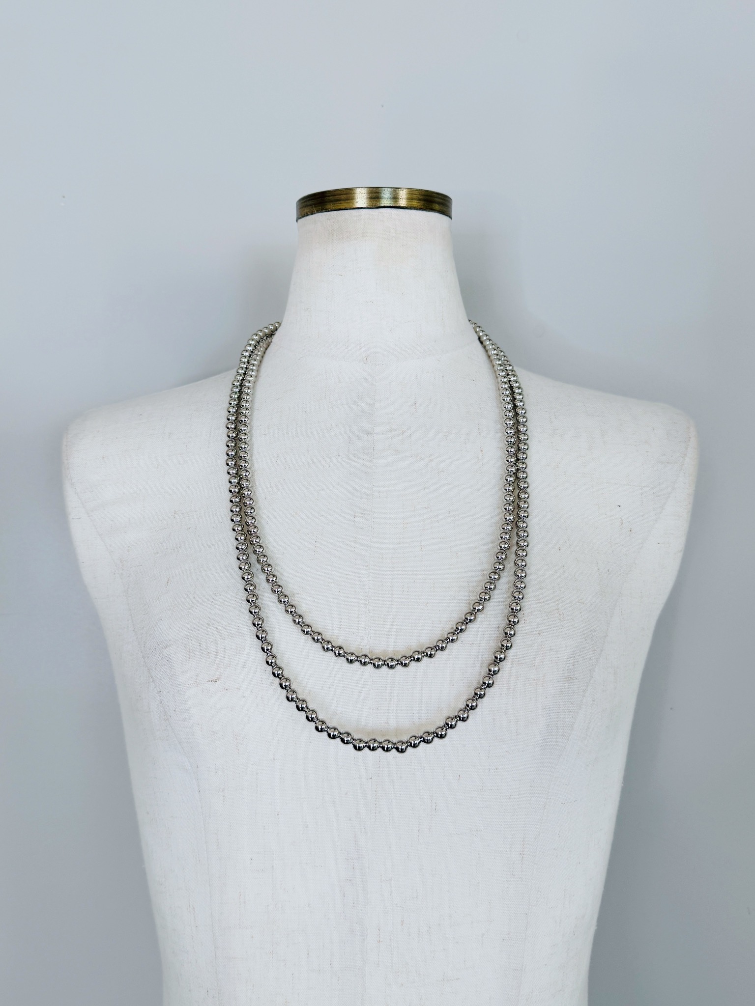 ネックレス K10 ハニーカットボール 3WAY ロングネックレス