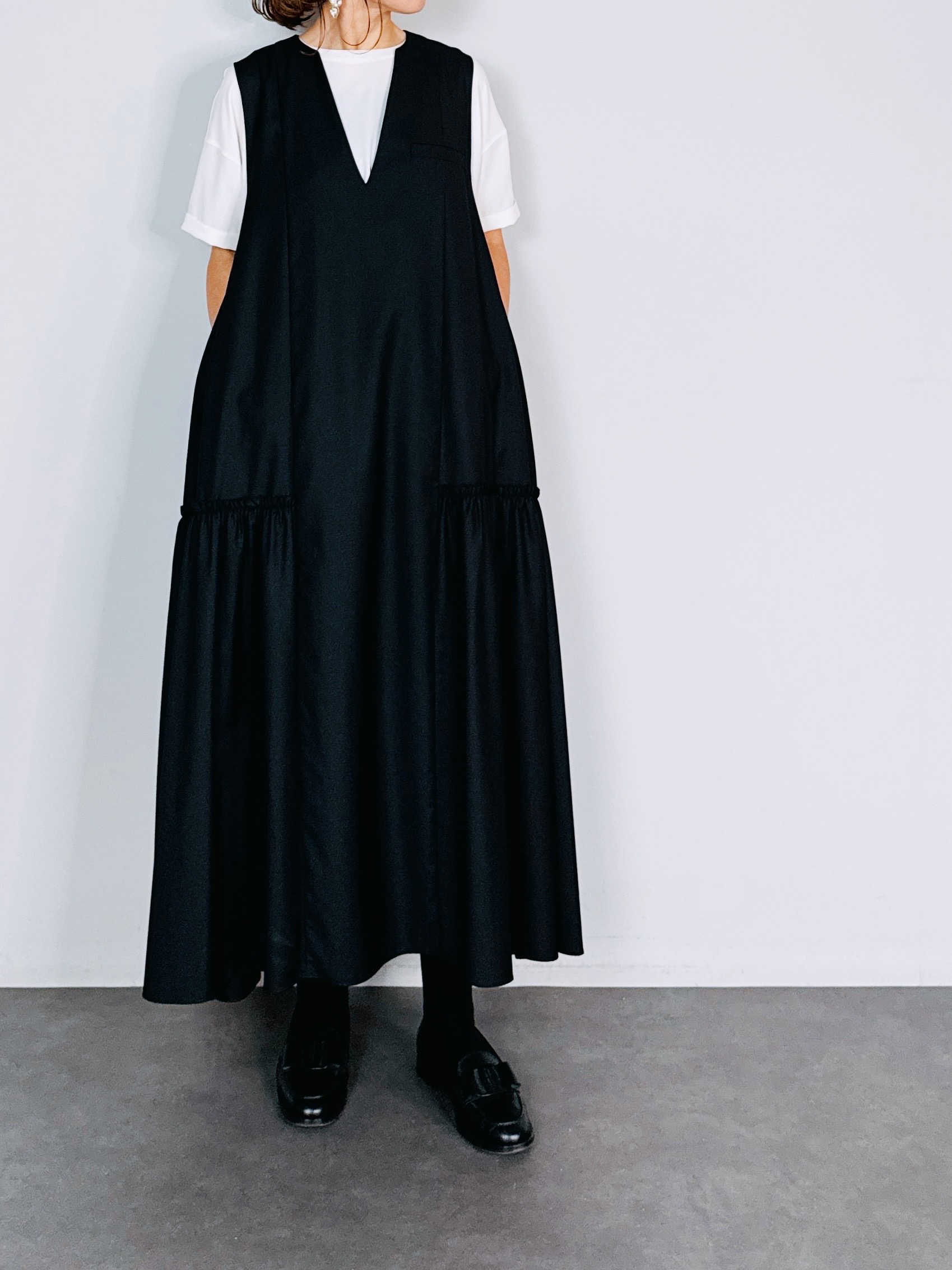 SELECT(セレクト) サイドフリルボリュームジャンパースカート