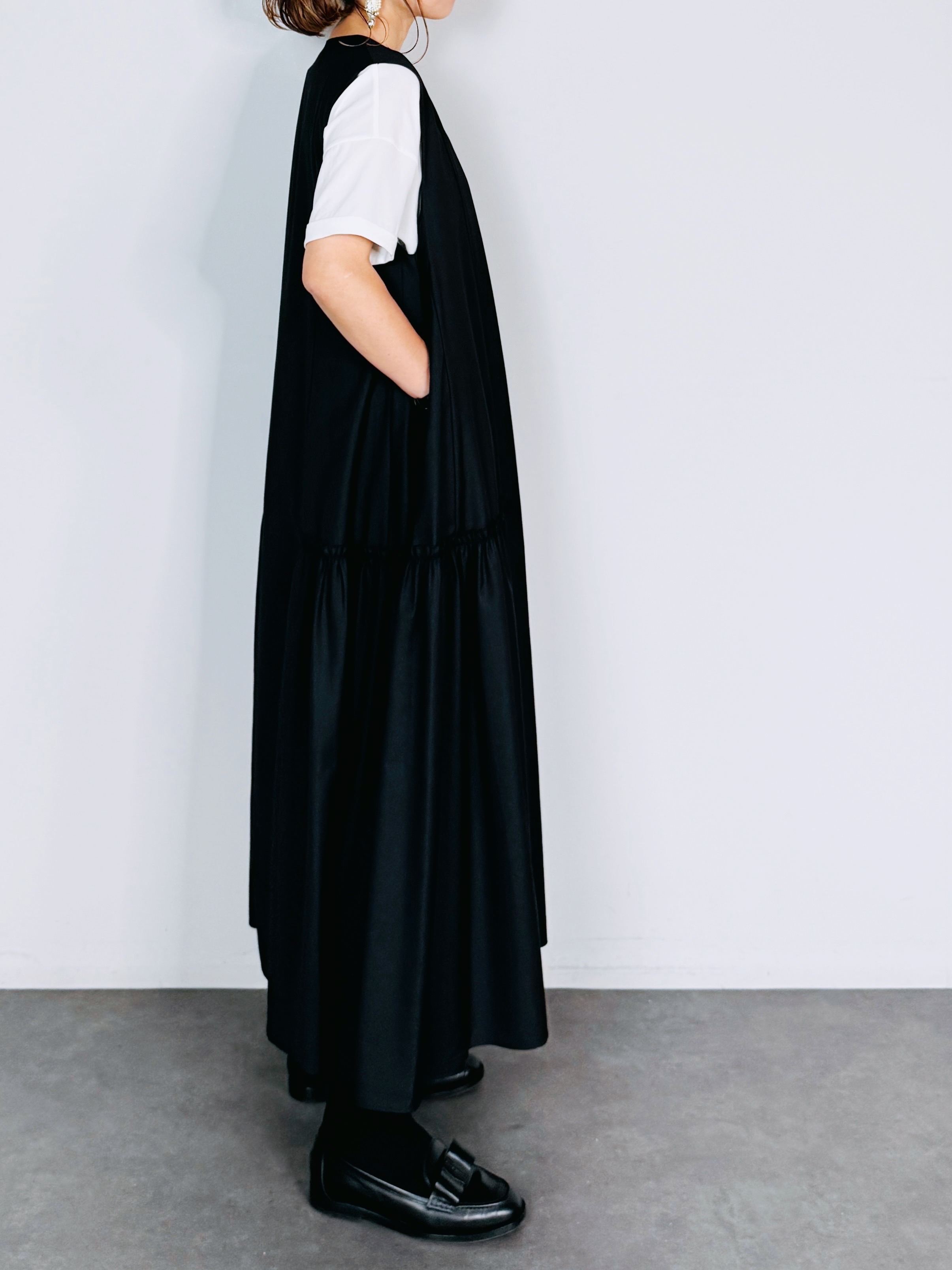 サイドフリルジャンパースカート SELECT(セレクト) サイドフリルボリュームジャンパースカート｜Praise