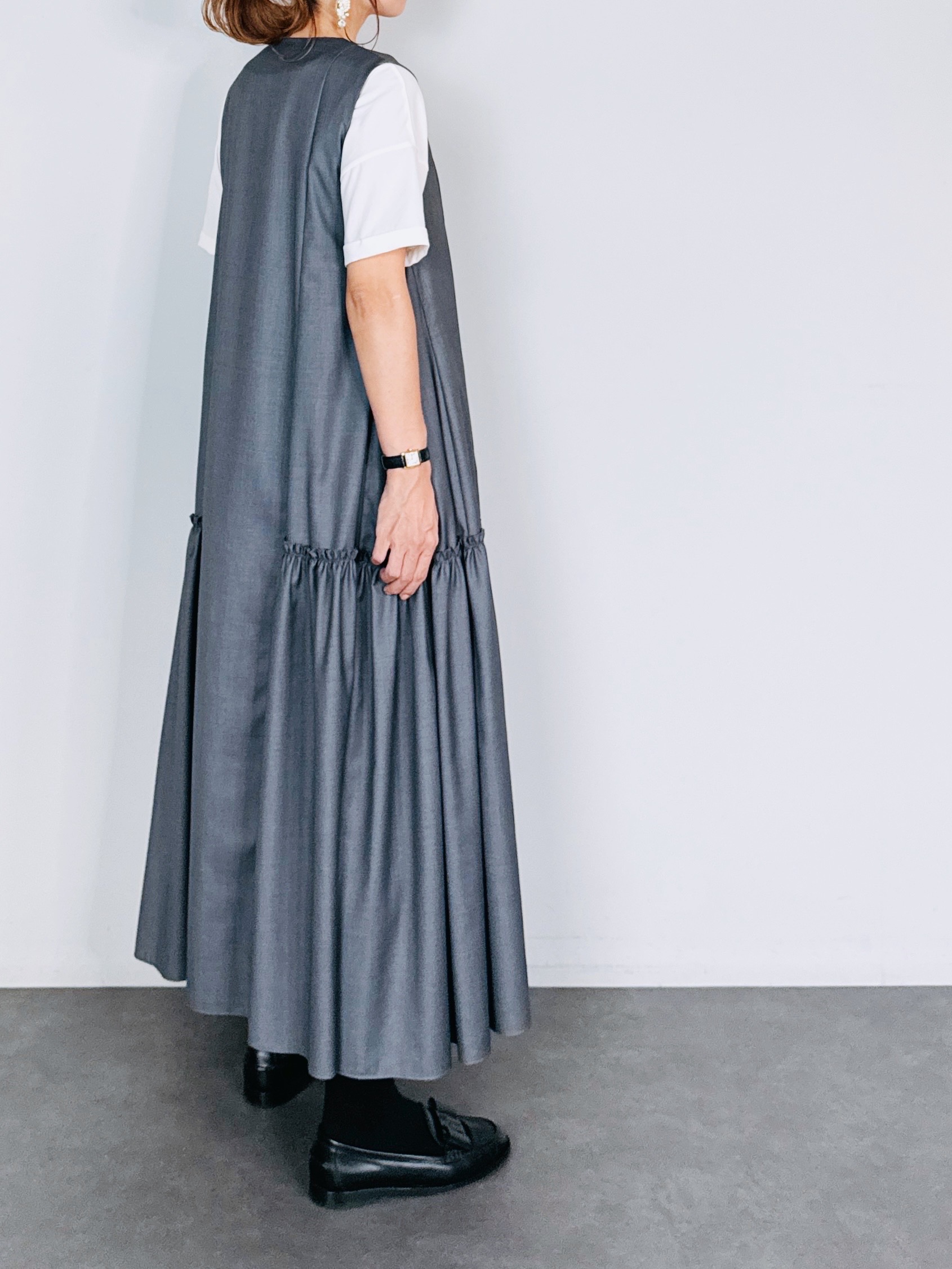 SELECT(セレクト) サイドフリルボリュームジャンパースカート｜Praise